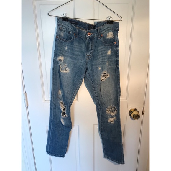 Lucky Brand Denim - Lucky Brand Ripped Straight Leg Jeans